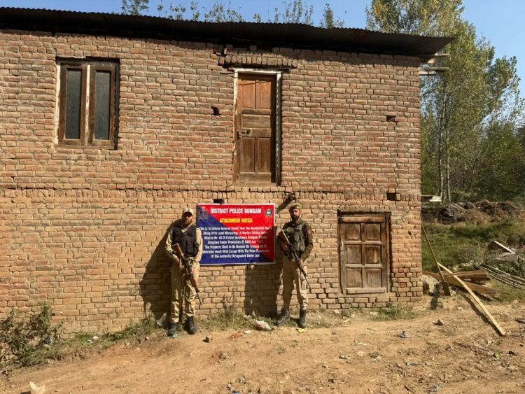 Police Attaches Property of Terror Handler Under UAPA in Budgam